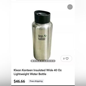 Klean Kanteen Stainless Steel Bottle